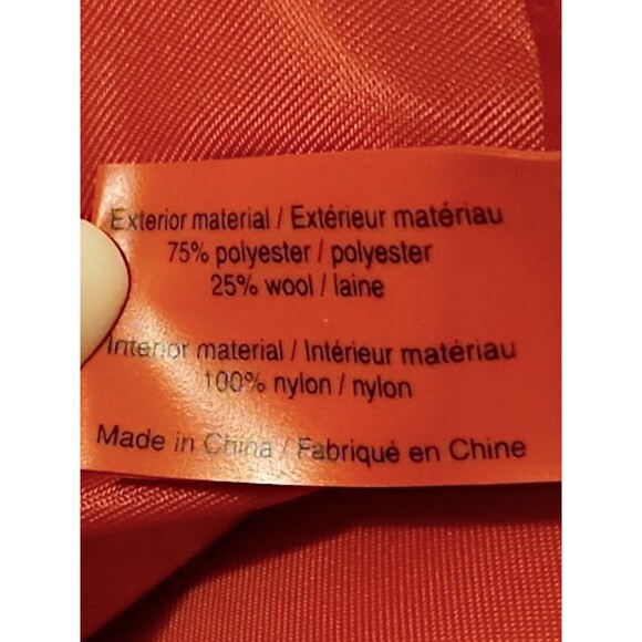 Givenchy Parfums Large Black Wool & Faux Leather Tote Bag Red Lining - Picture 5 of 7